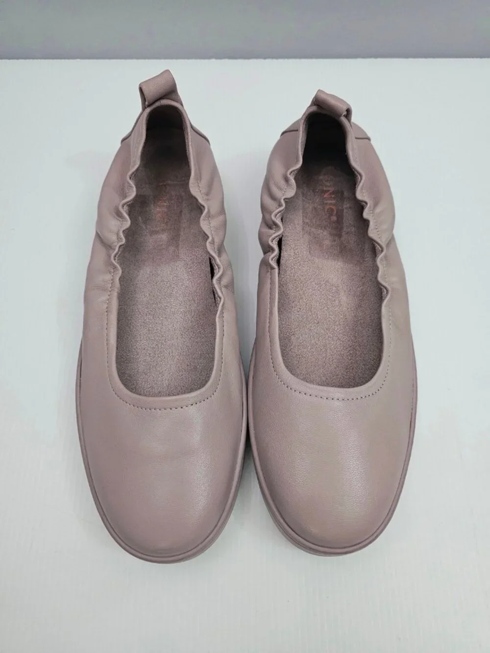 Vionic Uptown Ballet Flats Womens 10 Magnolia Dusk Leather Comfort Slip On
